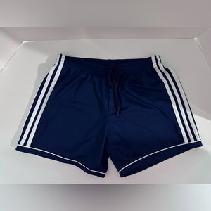 Adidas Women’s Aeroready Athletic Shorts In Navy And White Size XS